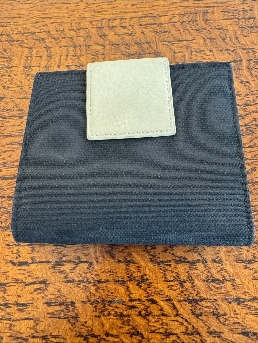 Bvlgari Vintage Black Canvas Compact Wallet with Box & Cards - Picture 5 of 10